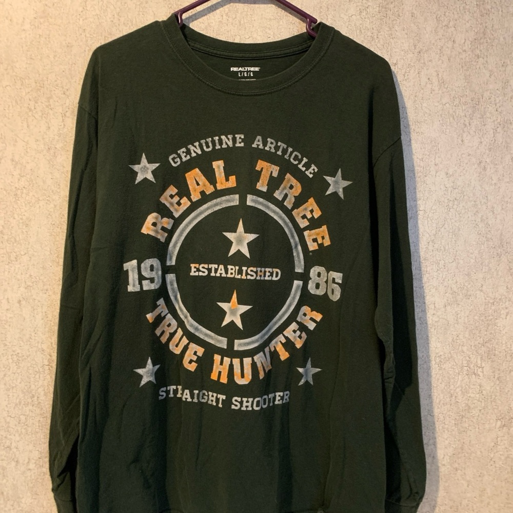 Realtree Dark Green Graphic Tee Men’s Large